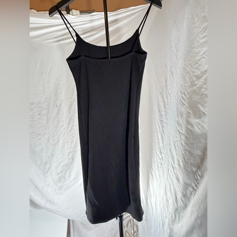 naked wardrobe Black Double-Strap Mini Slip